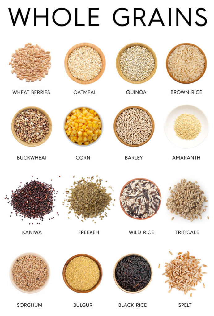 Example of Healthy Whole Grain Foods